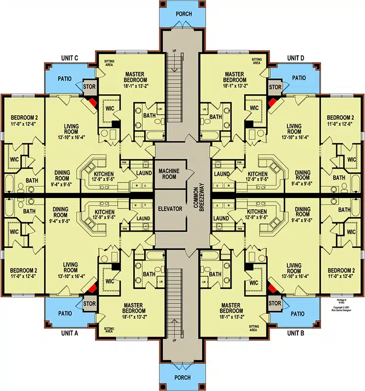 Apartment Floor Plans Two-story suburban house with large windows, front porch, and landscaped yard, illuminated by exterior lights at dusk—perfect inspiration for your house Plan Wishlist.