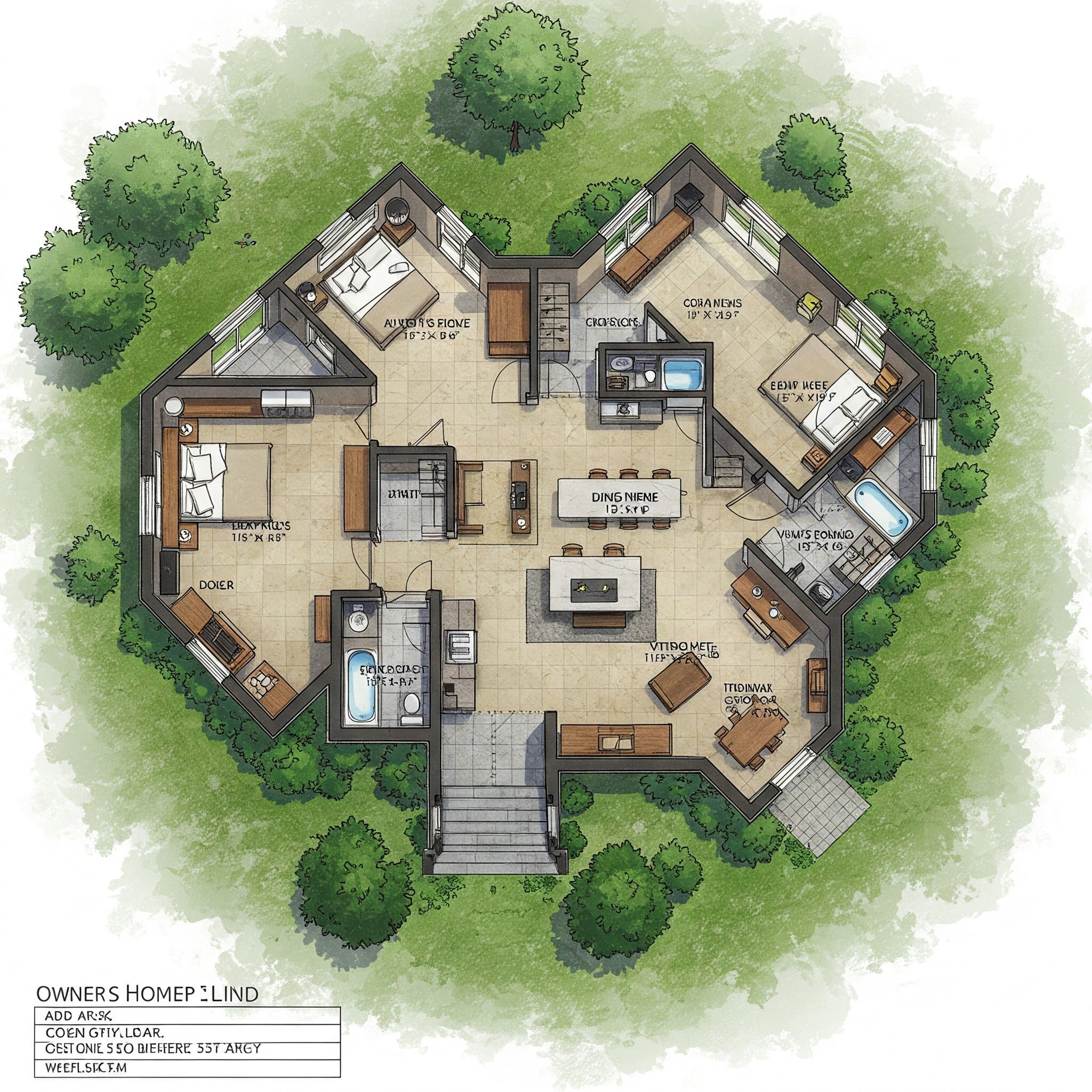 Two Owner’s Suite House Plans