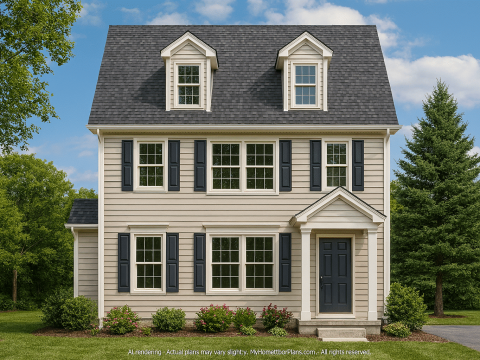 2-Story 3-Bedroom Home Plan with Classic Charm & Patio Access