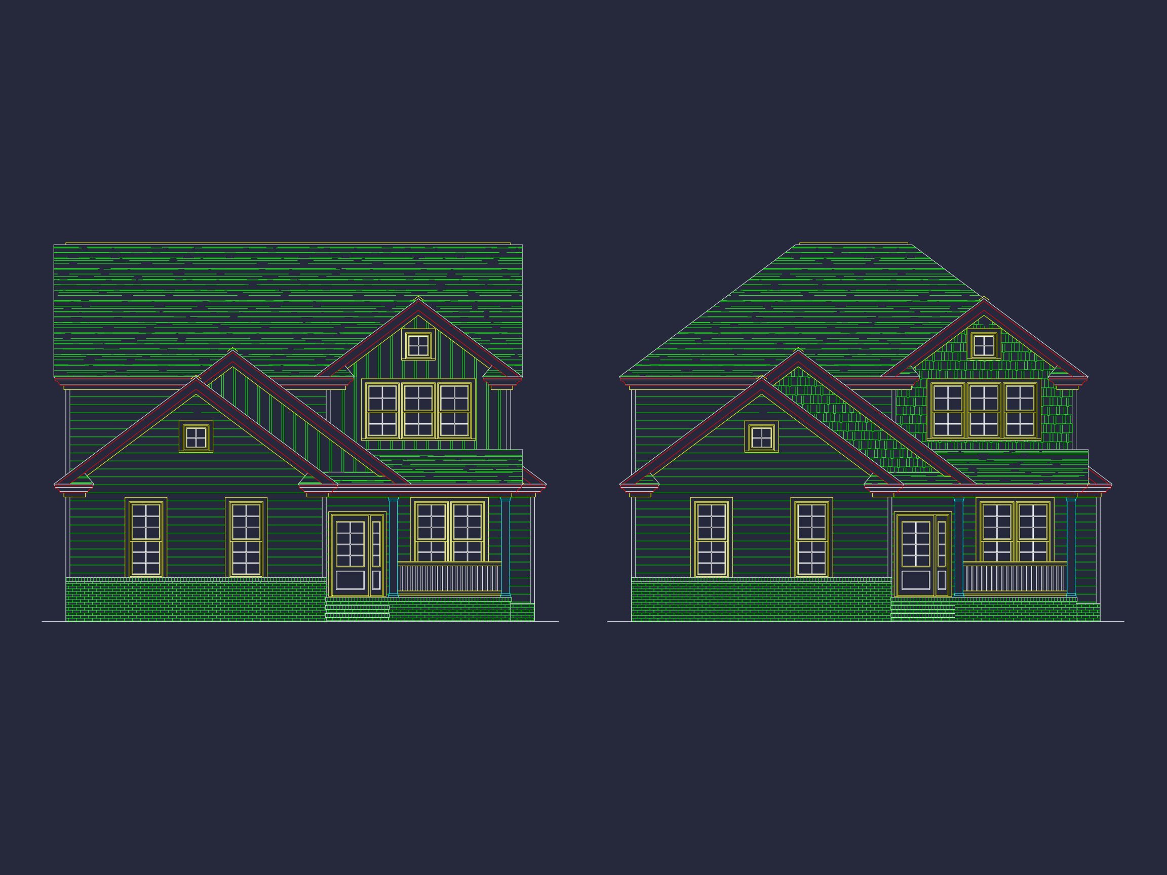 2-Story Traditional House Plan with 4 Bedrooms & Open Layout