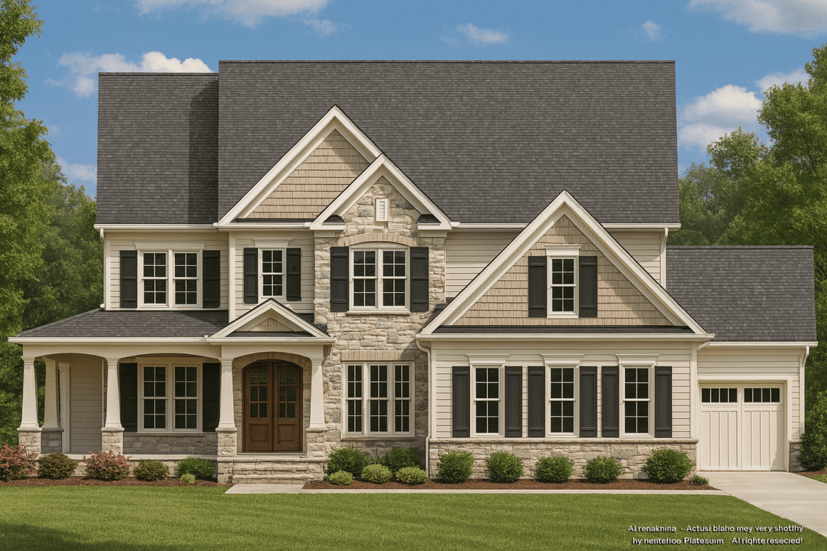 2.5-Story House Floor Plan with CAD & Blueprint Designs