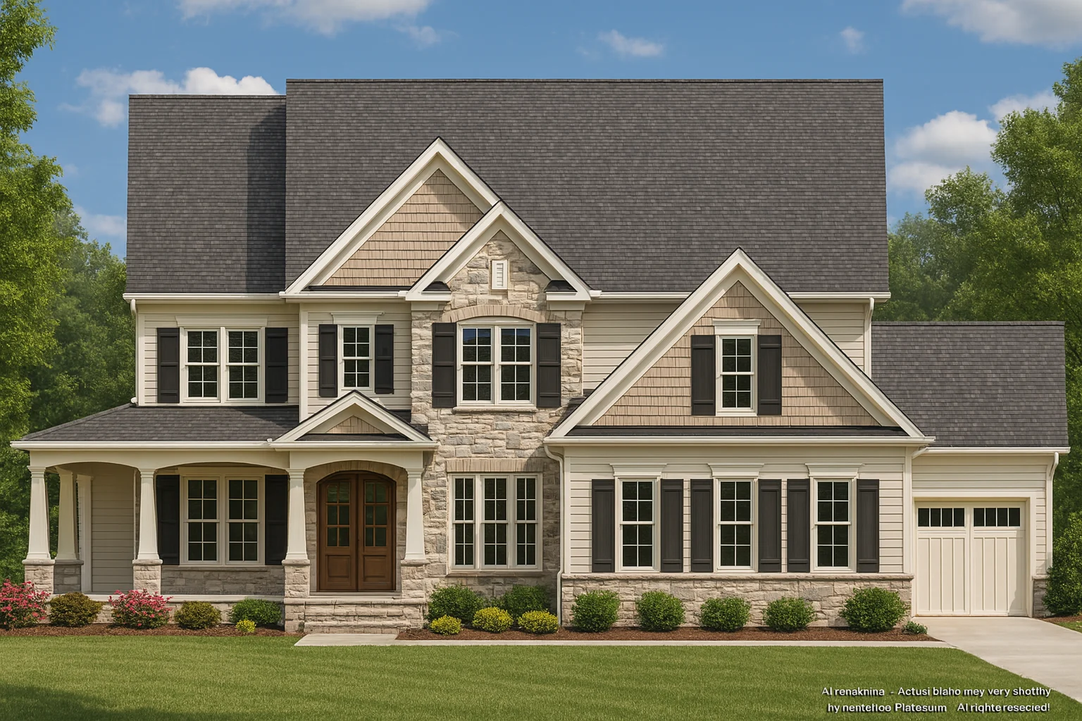 2.5-Story House Floor Plan with CAD & Blueprint Designs
