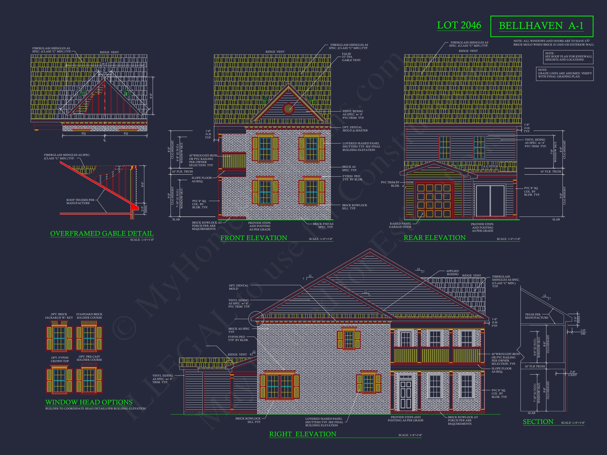4-Unit Modern Townhome Floor Plan with CAD Designs and Blueprints
