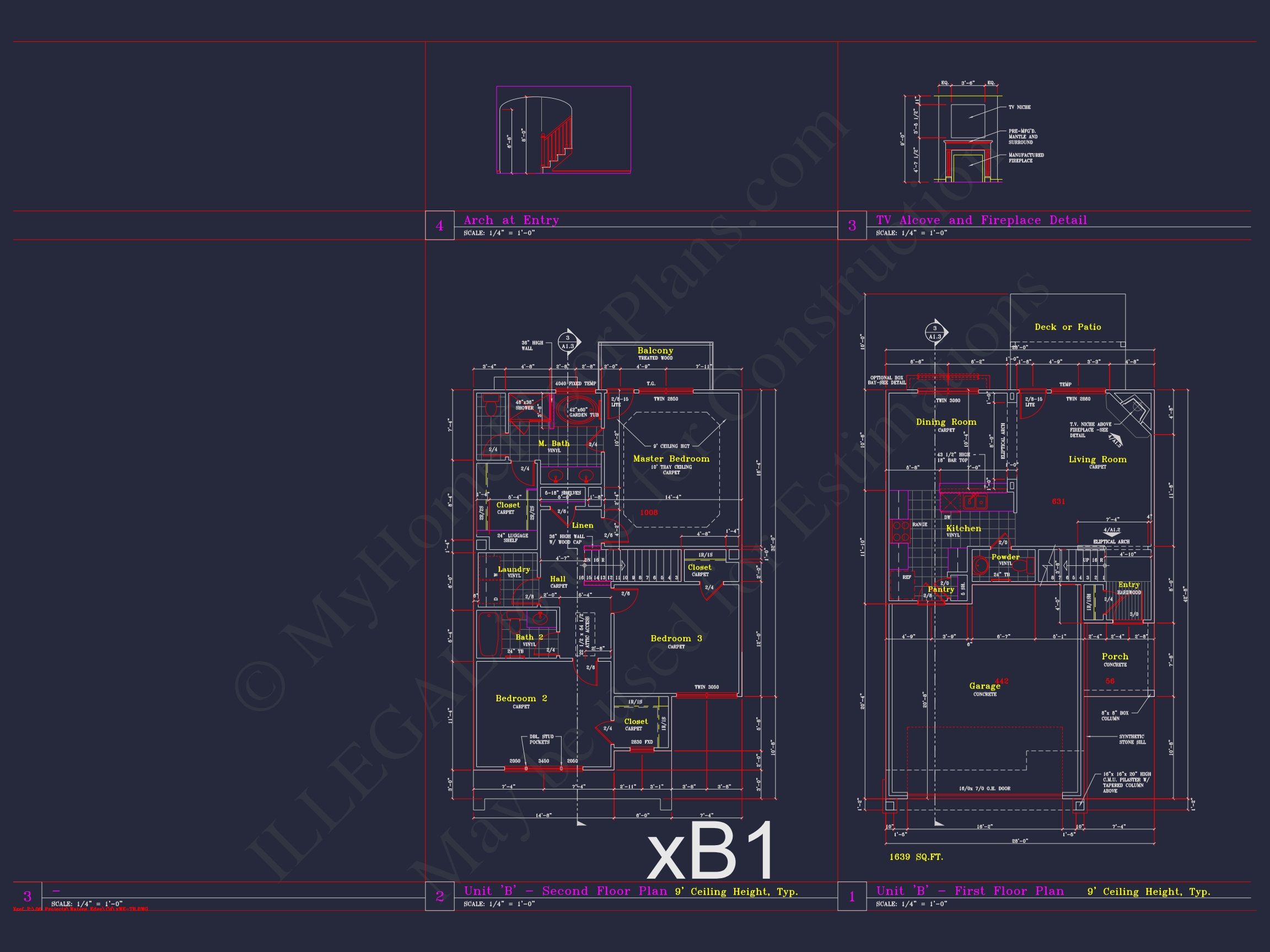 6-Unit Townhome Floor Plan with CAD Designs & Modern Features (11)