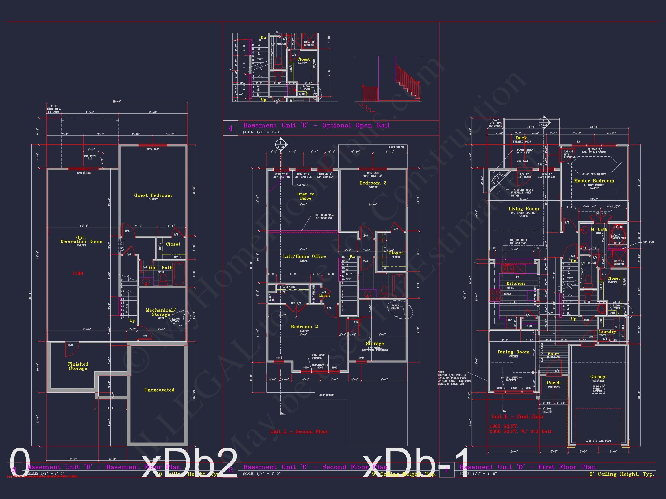 6-Unit Townhome Floor Plan with CAD Designs & Modern Features (13)
