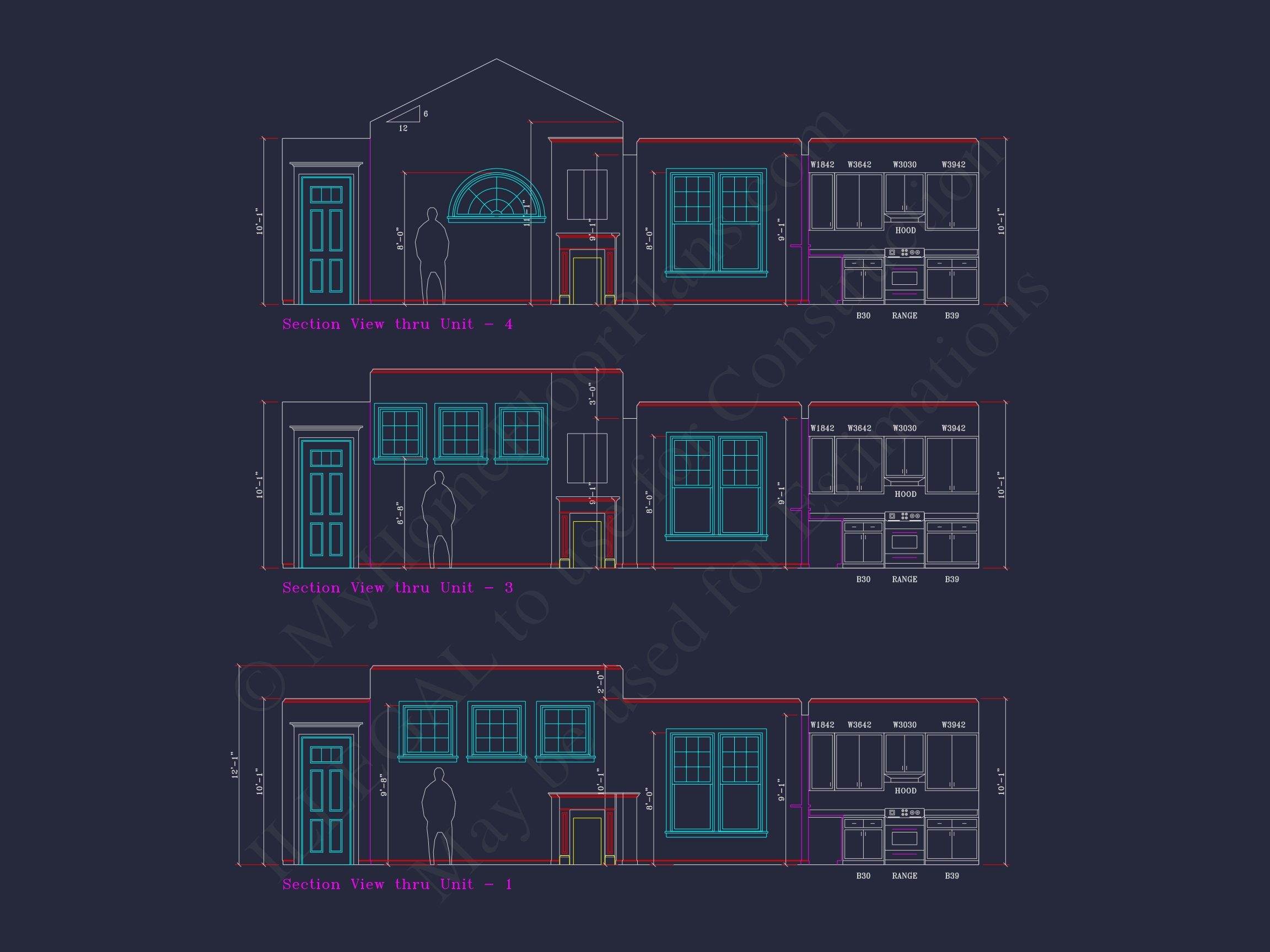6-Unit Townhome Floor Plan with CAD Designs & Modern Features (17)