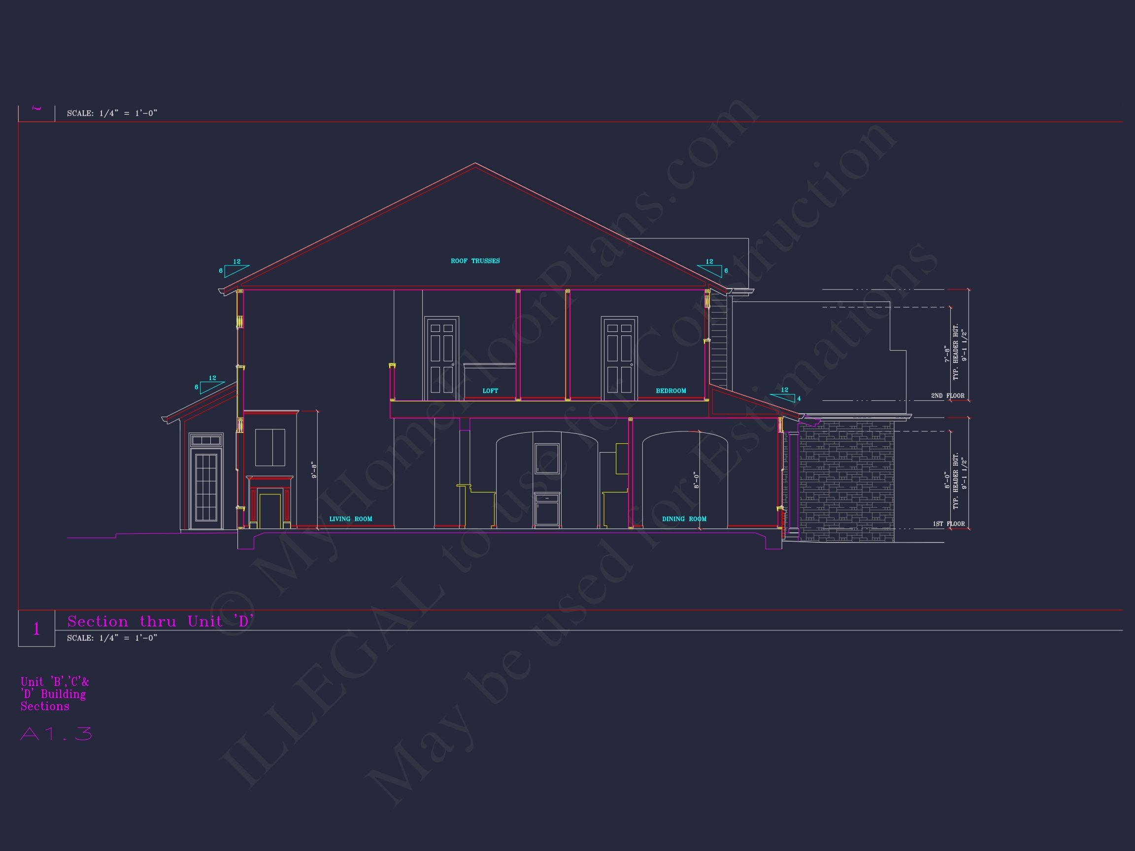 6-Unit Townhome Floor Plan with CAD Designs & Modern Features (19)