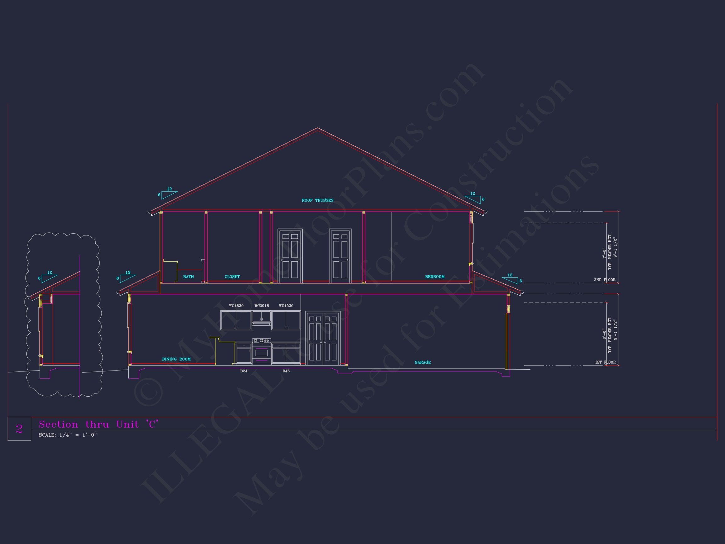 6-Unit Townhome Floor Plan with CAD Designs & Modern Features (20)