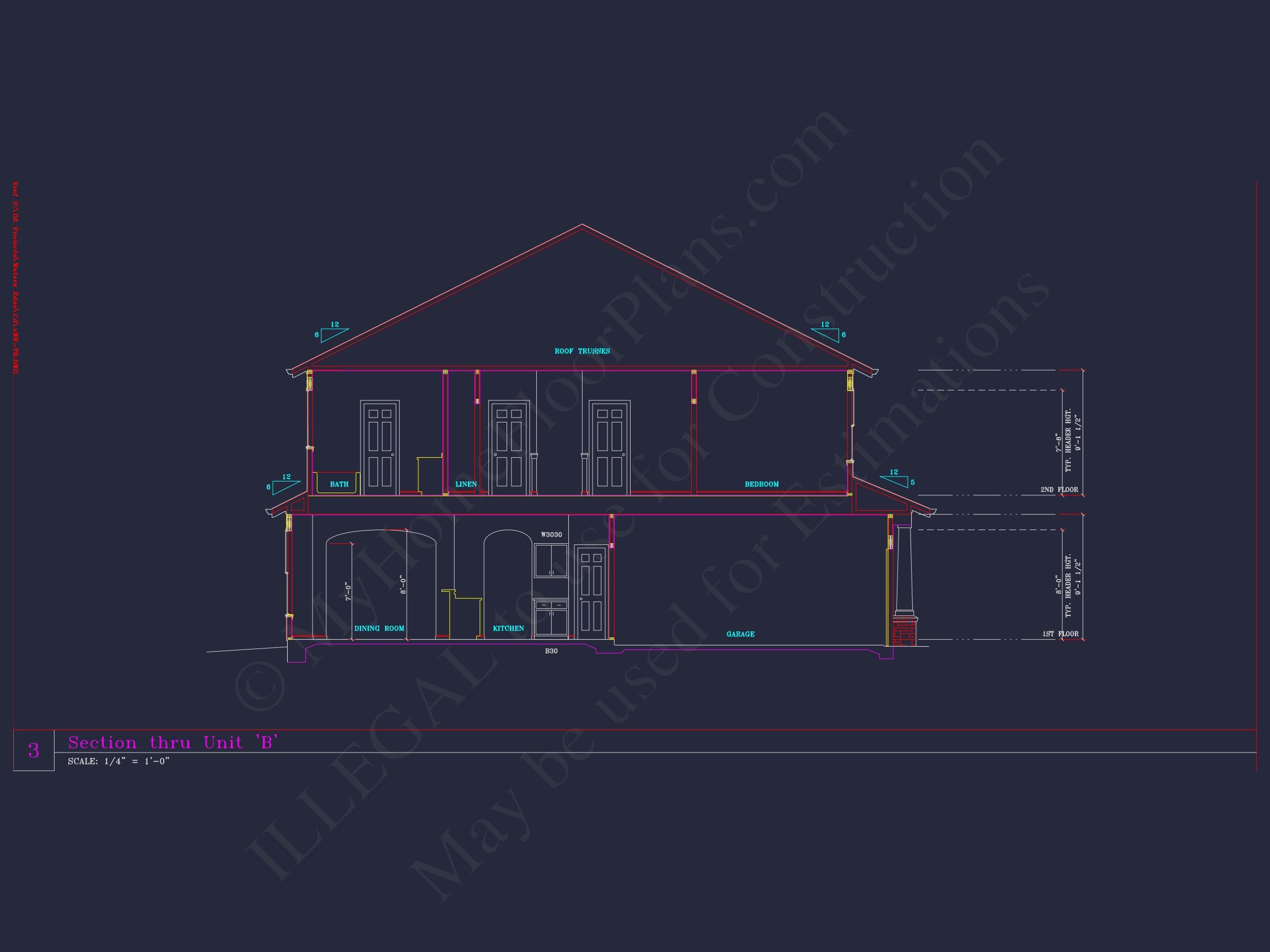 6-Unit Townhome Floor Plan with CAD Designs & Modern Features (21)