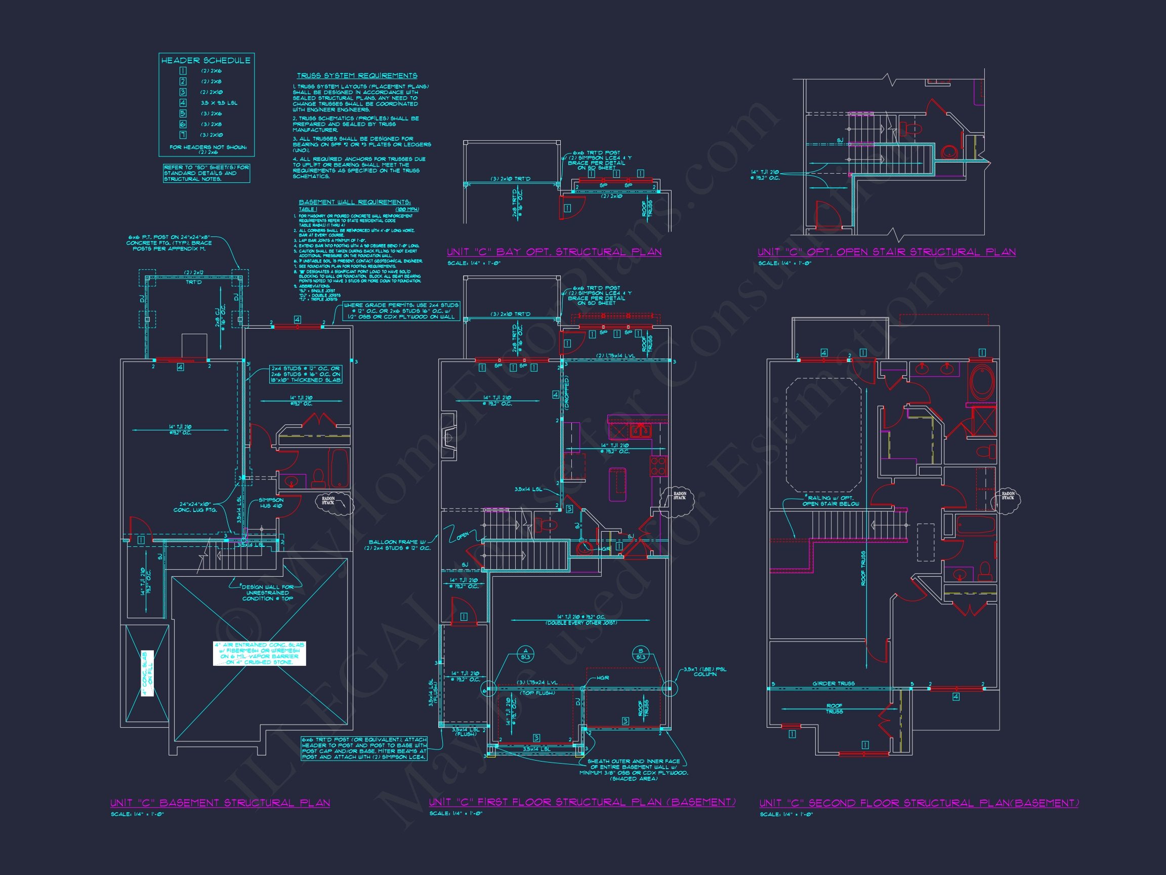 6-Unit Townhome Floor Plan with CAD Designs & Modern Features (27)