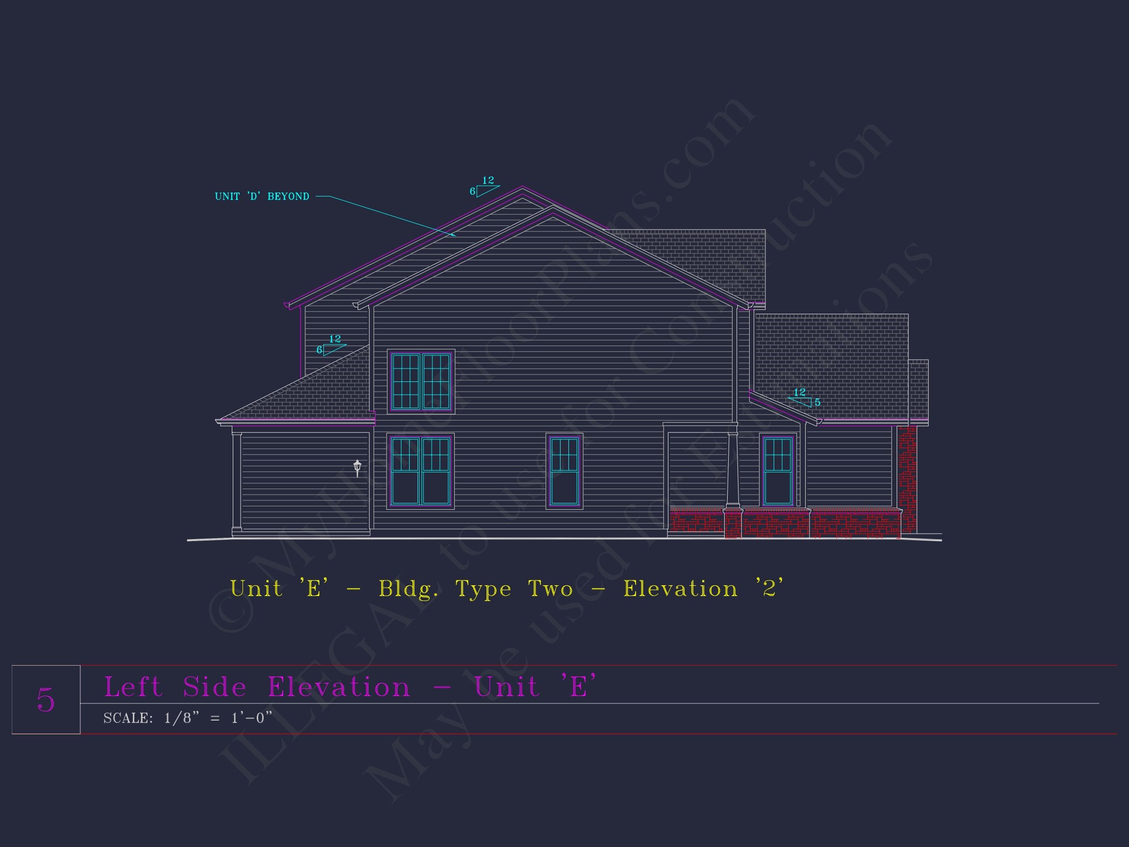 6-Unit Townhome Floor Plan with CAD Designs & Modern Features (3)