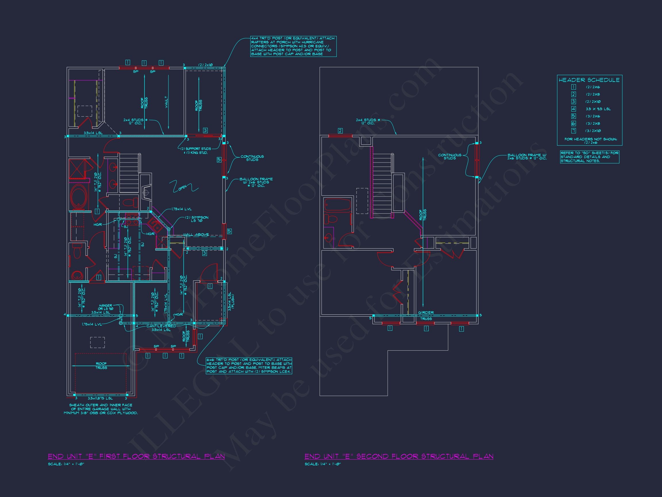 6-Unit Townhome Floor Plan with CAD Designs & Modern Features (32)