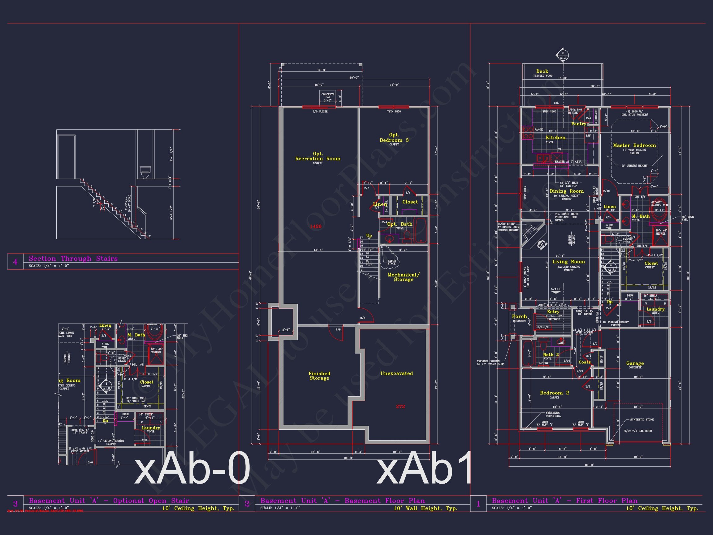 6-Unit Townhome Floor Plan with CAD Designs & Modern Features (7)