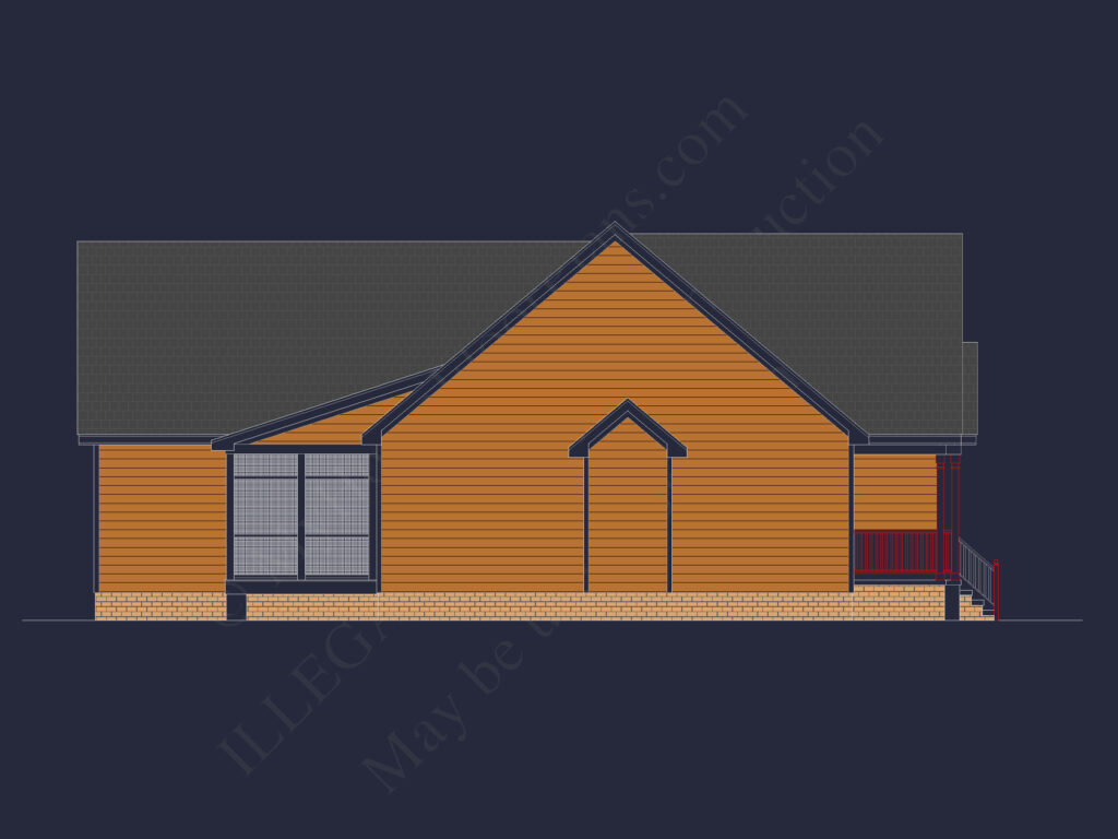 Craftsman Home Plan – Detailed Floor Plan & CAD Designs