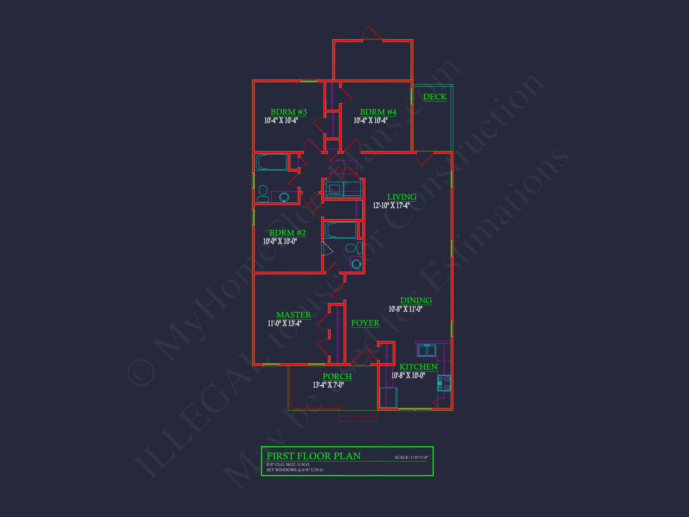 Affordable 4-Bedroom House Plan with Craftsman Design