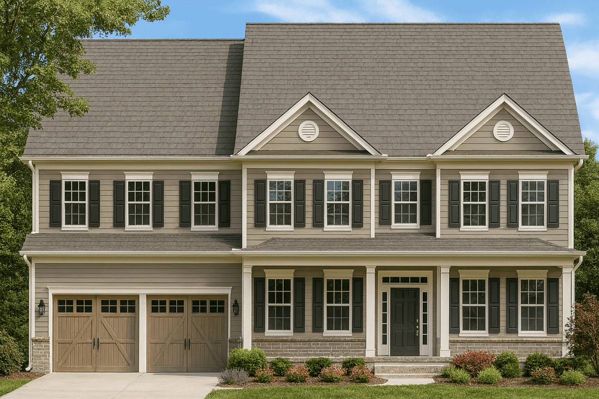 Amberly Spacious 2-Story Traditional House Plan with Open Layout
