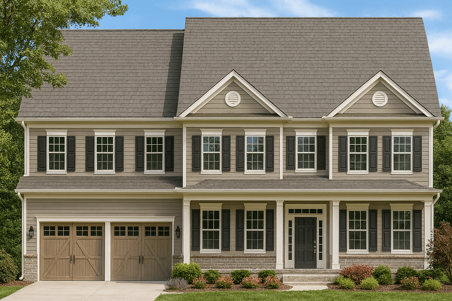 Amberly Spacious 2-Story Traditional House Plan with Open Layout