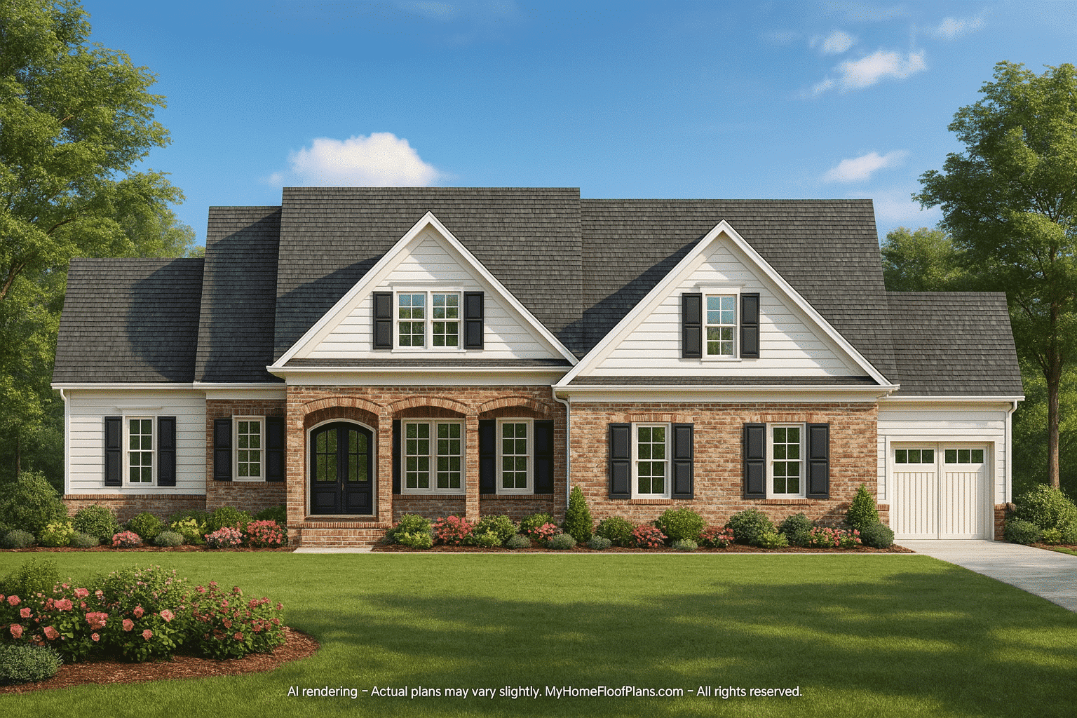 Architectural Home Designs 2-Story 5-Bed CAD Floor Plan