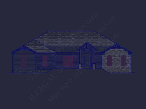 Architectural-Home-Floor-Plan-with-CAD-Designs-and-Blueprint