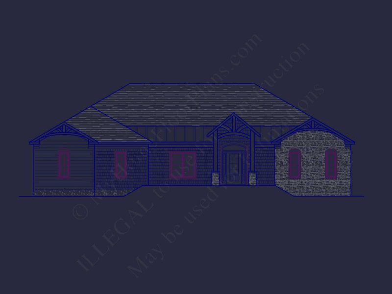 Architectural-Home-Floor-Plan-with-CAD-Designs-and-Blueprint