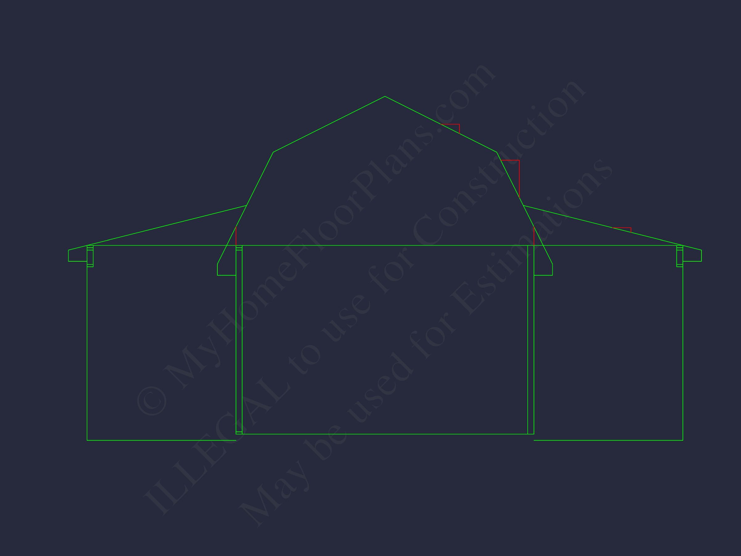 Barn Shed house Plan with Detailed CAD Floor Plan Blueprint