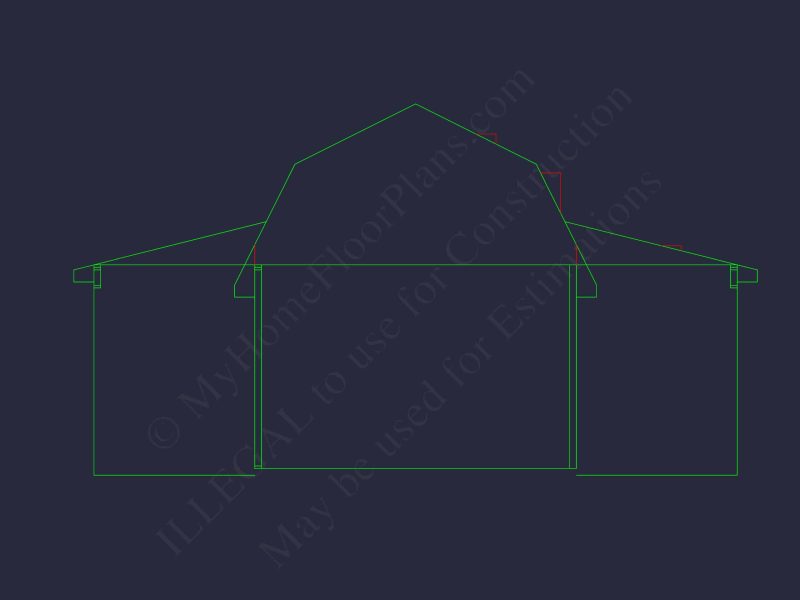 Barn Shed house Plan with Detailed CAD Floor Plan Blueprint