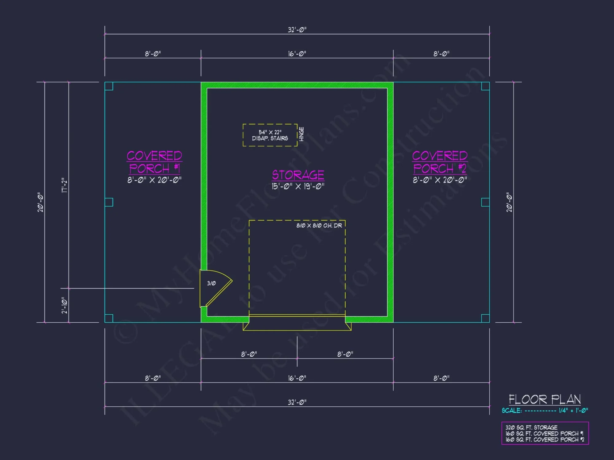 Barn Shed house Plan with Detailed CAD Floor Plan Blueprint