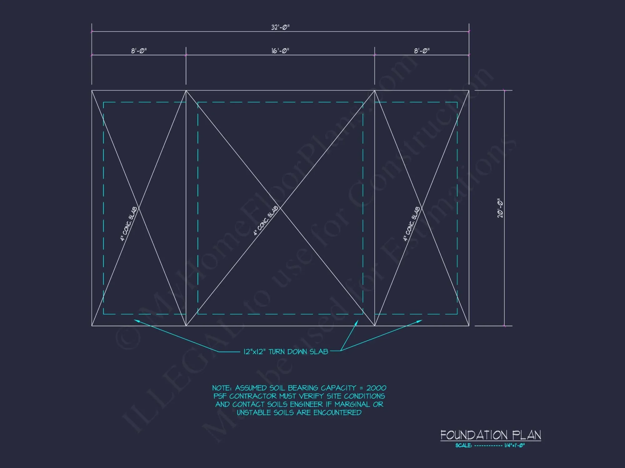 Barn Shed house Plan with Detailed CAD Floor Plan Blueprint