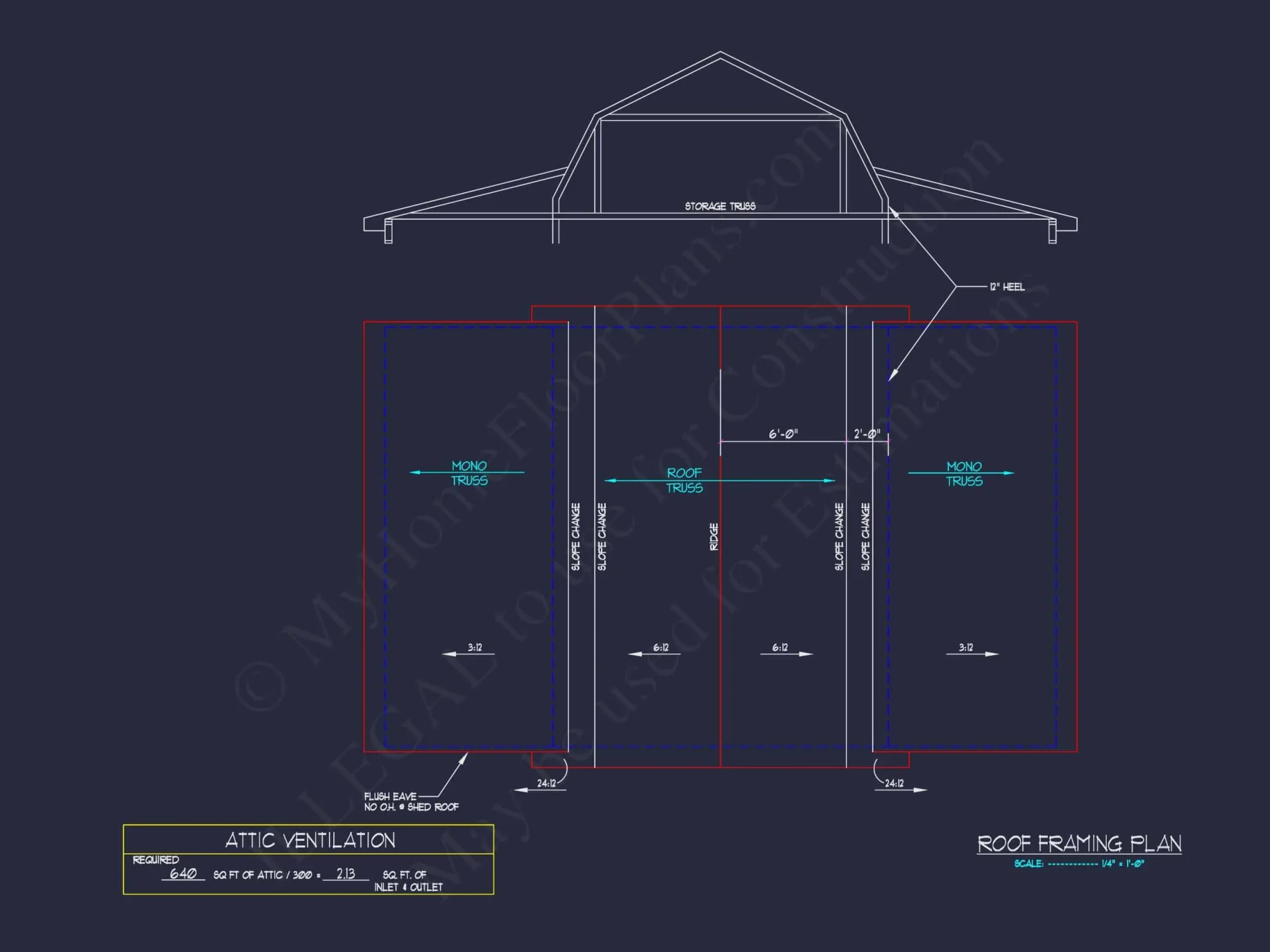 Barn Shed house Plan with Detailed CAD Floor Plan Blueprint