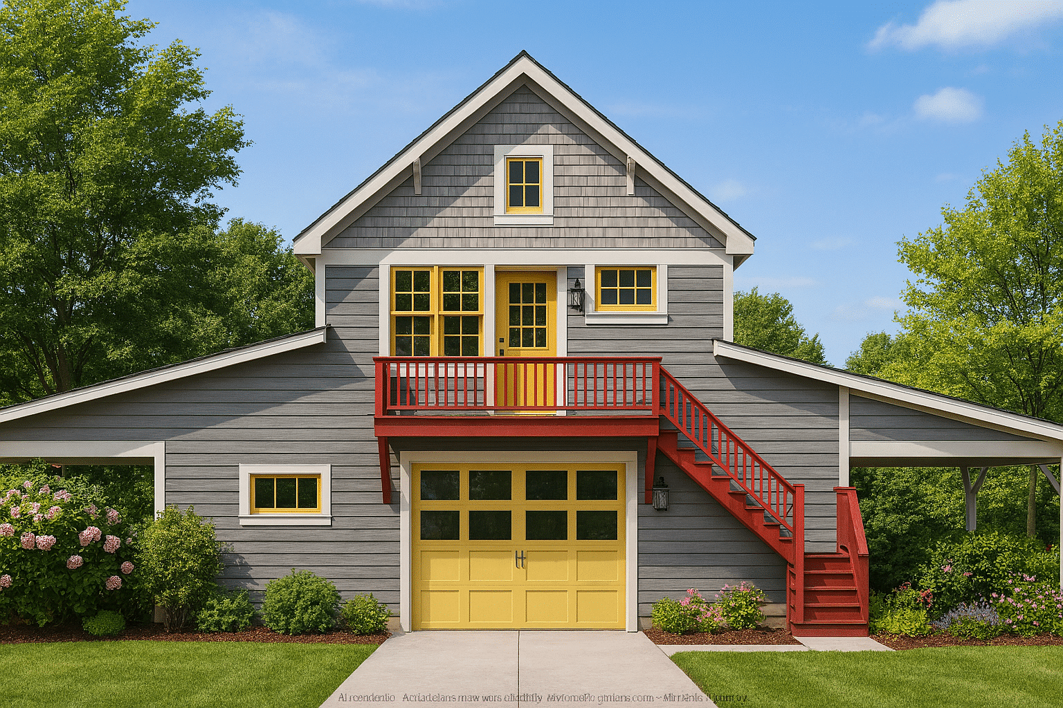 Barn-Style ADU Home Floor Plan with CAD Designs and Blueprints