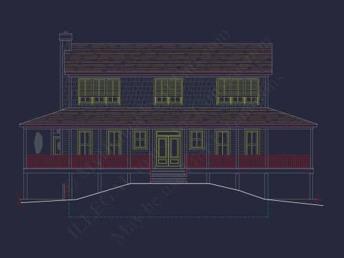 Beach Home Design with Wraparound Porch and Coastal Elegance