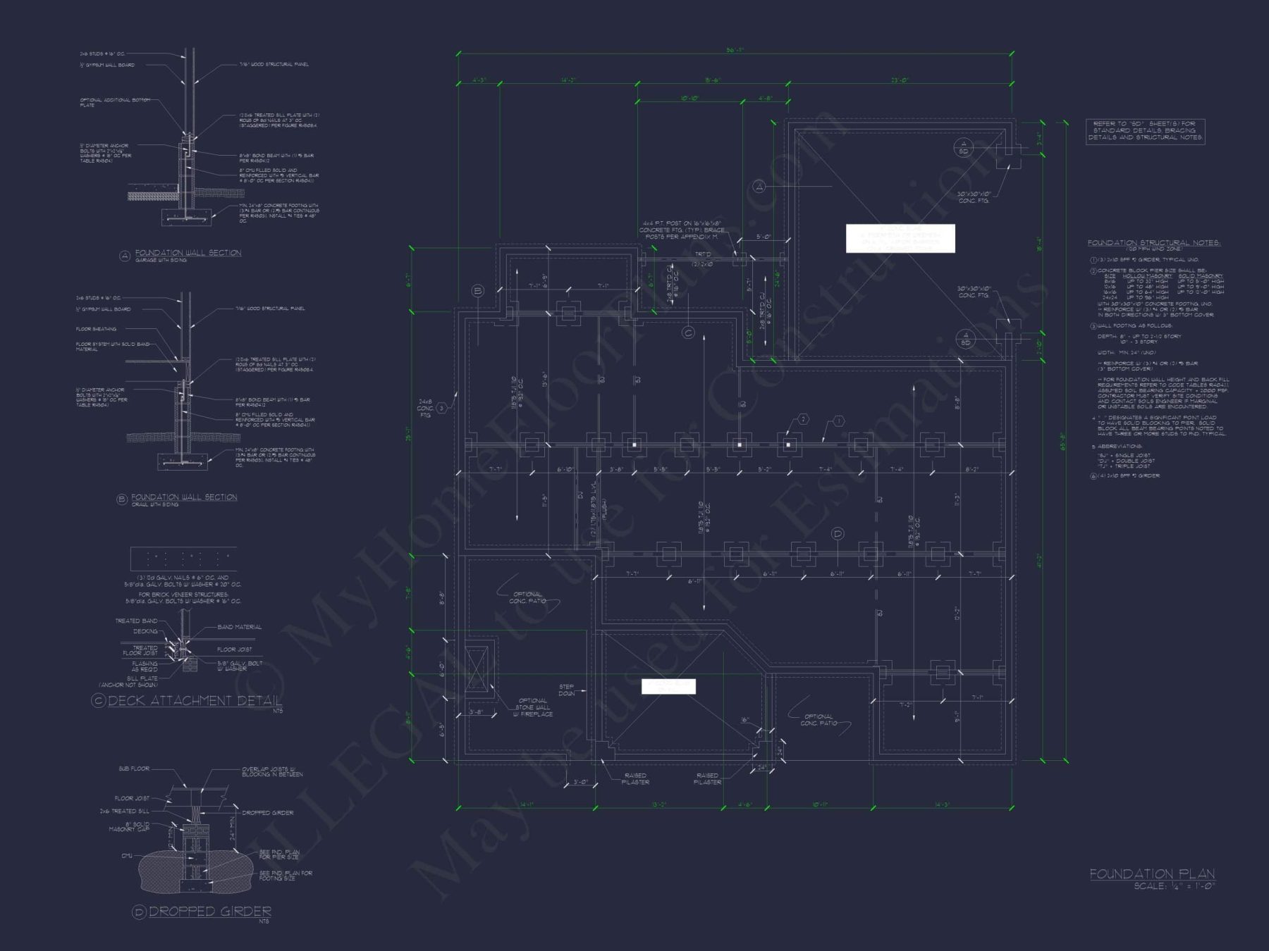 Beautiful 1-Story House Plan with Vaulted Ceilings & CAD Files