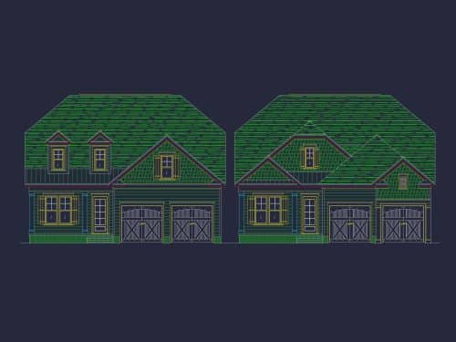Beautiful 1.5-Story Home Plan with CAD Designs & Floor Plan
