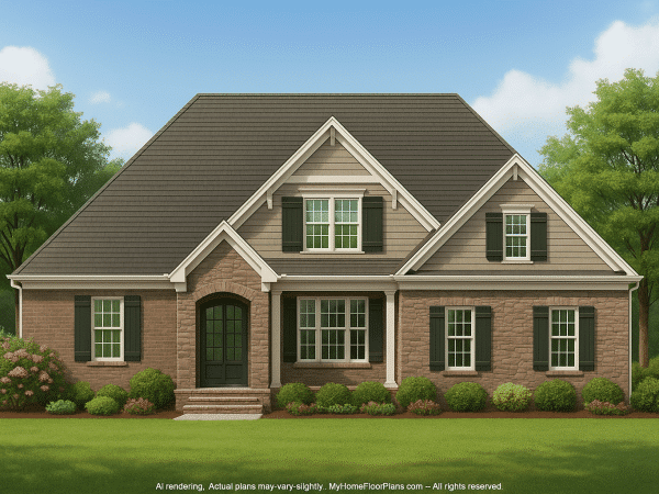 Beautiful 2-Story House Plan with Family-Friendly Floor Plan Designs