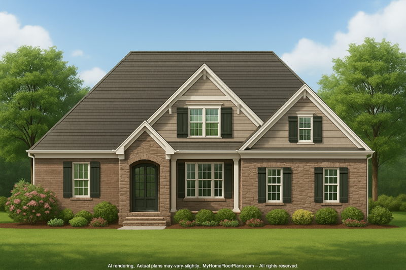 Beautiful 2-Story House Plan with Family-Friendly Floor Plan Designs