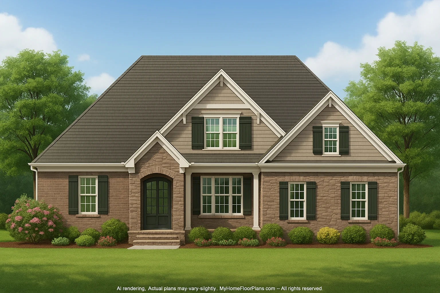 Beautiful 2-Story House Plan with Family-Friendly Floor Plan Designs