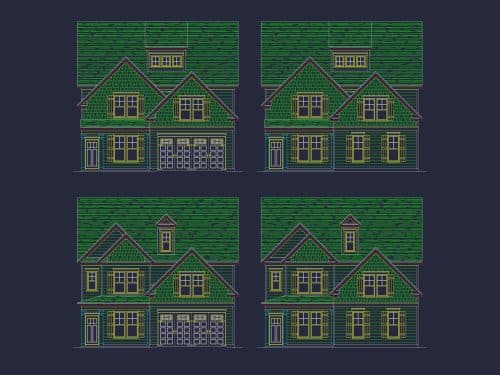Beautiful 4-Bedroom House Plan with Craftsman Style & CAD Blueprints