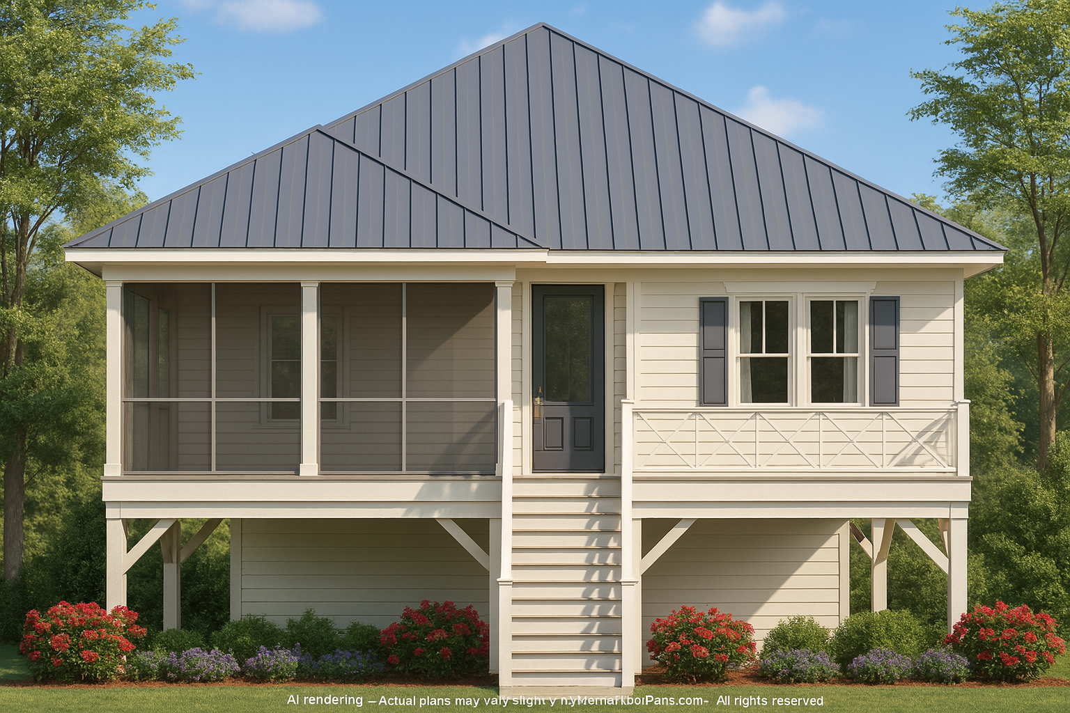 Beautiful Beach House Plan with Open Layout & Coastal Charm