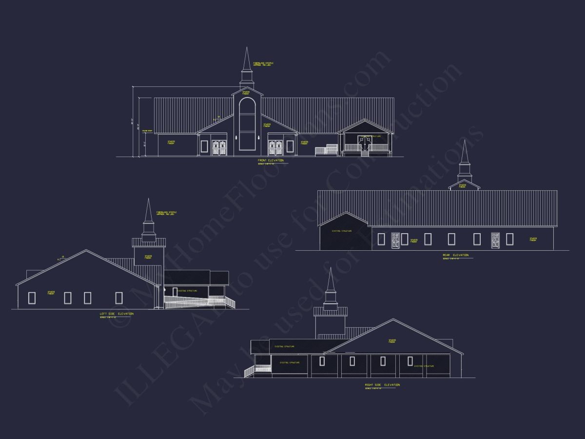 Beautiful Church Floor Plan with Traditional Architecture & Functional Layout
