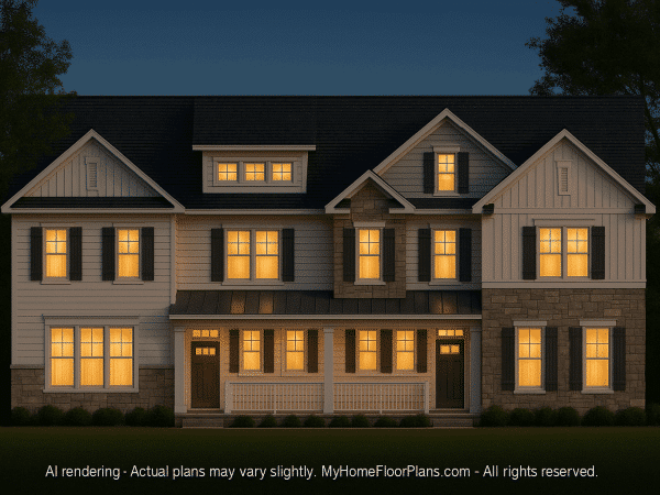 Beautiful Duplex Home Design with Functional CAD Blueprint