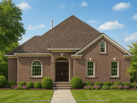 Beautiful Home Design CAD Blueprint with Floor Plans
