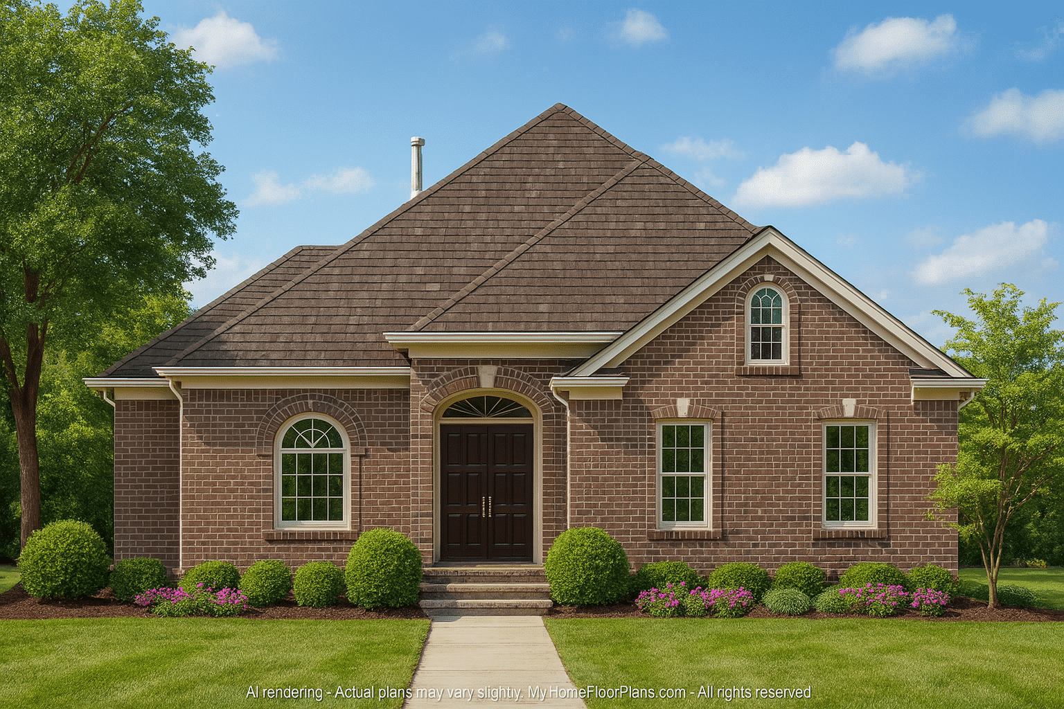 Beautiful Home Design CAD Blueprint with Floor Plans