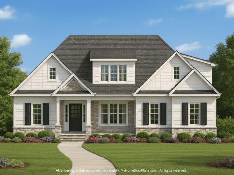 Beautiful Home Plan with Detailed Blueprint & CAD Designs