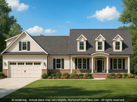 Beautiful House Plan with Spacious Floor Design and CAD Blueprint