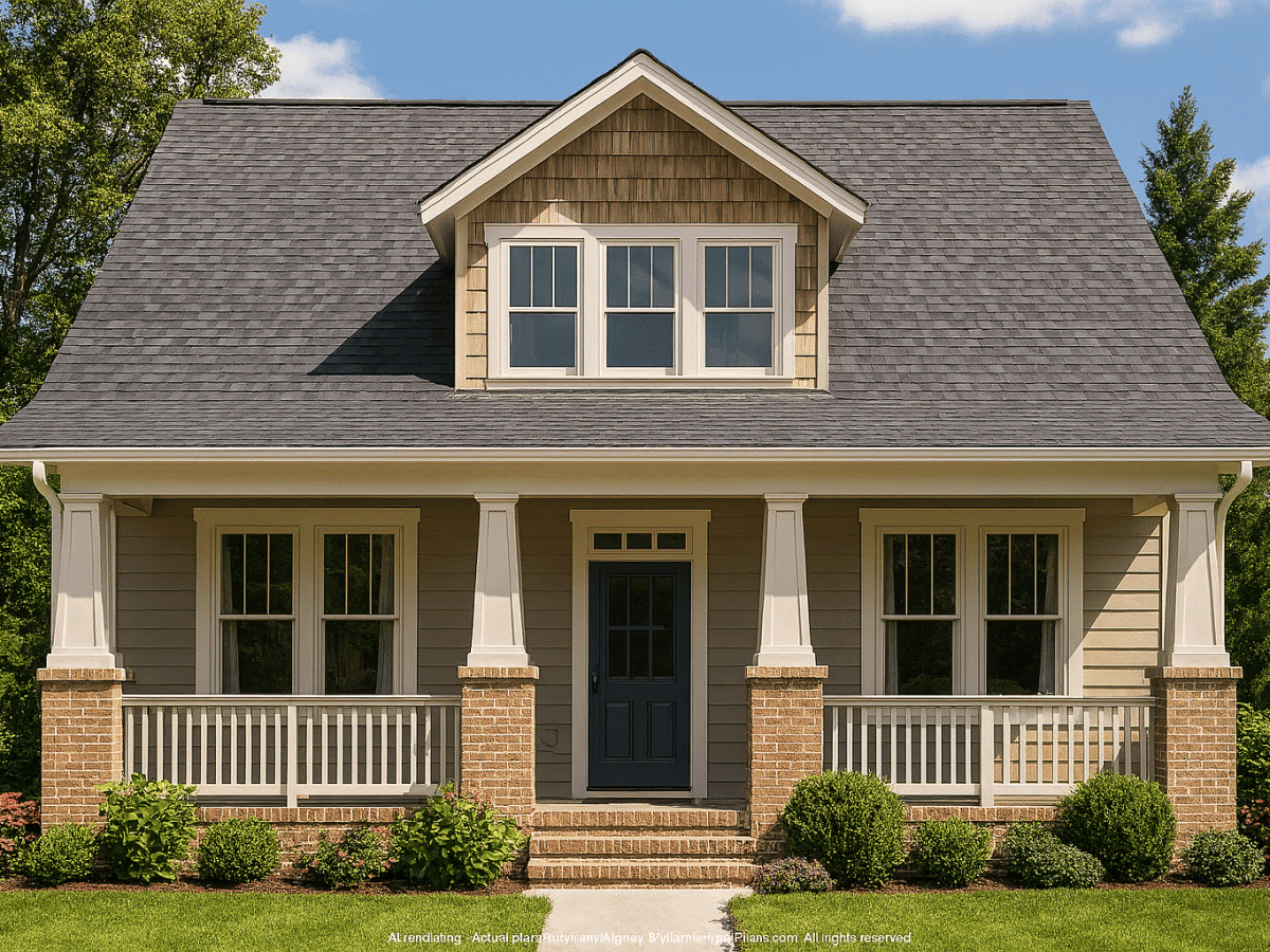 Charming 1-Story Craftsman House Plan with Open Layout