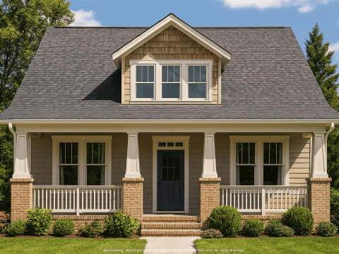 Charming 1-Story Craftsman House Plan with Open Layout
