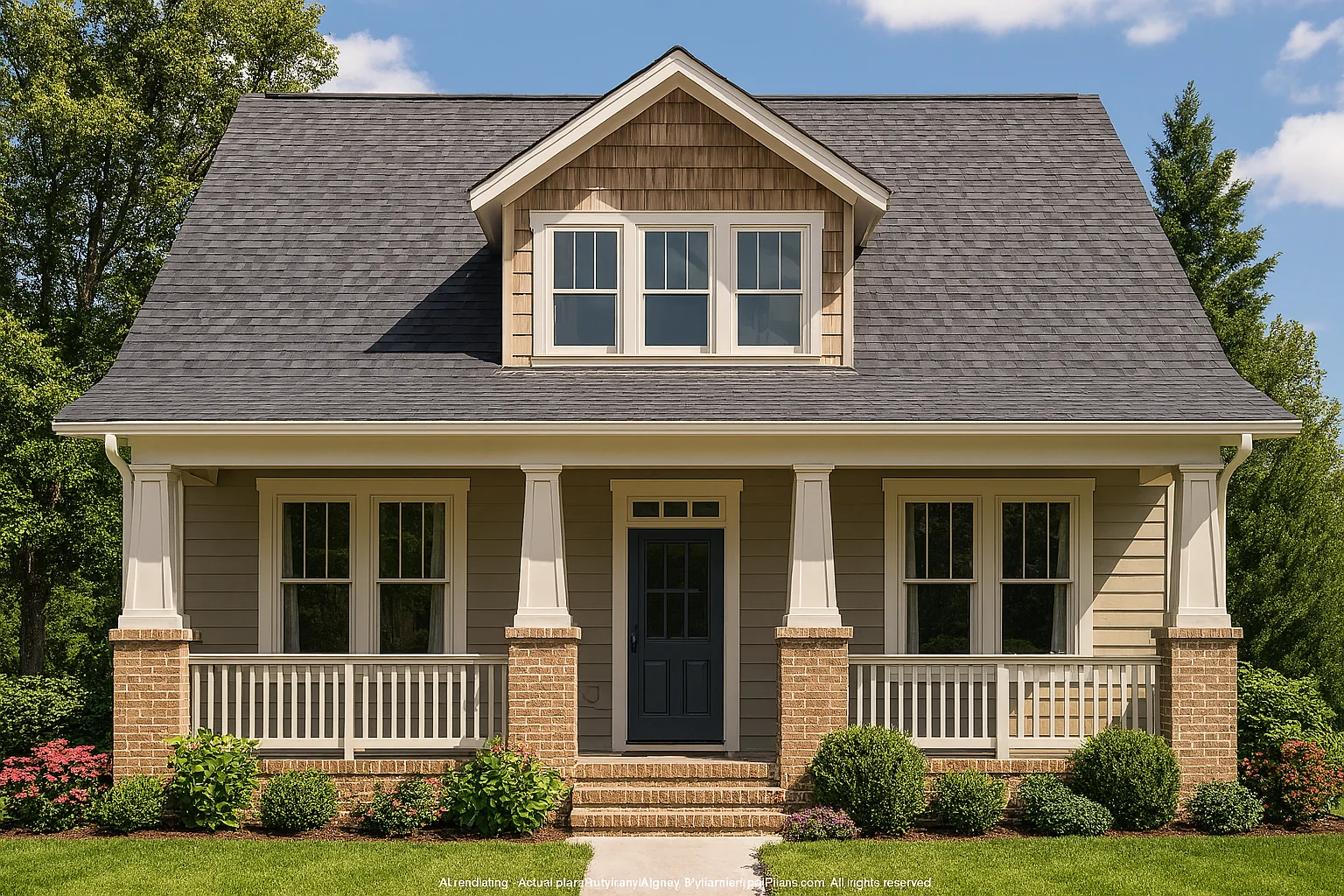Charming 1-Story Craftsman House Plan with Open Layout
