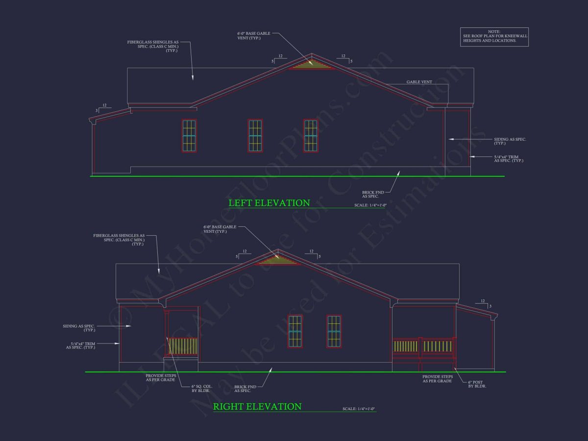 Charming 1-Story Traditional Ranch House Plan with 5 Bedrooms