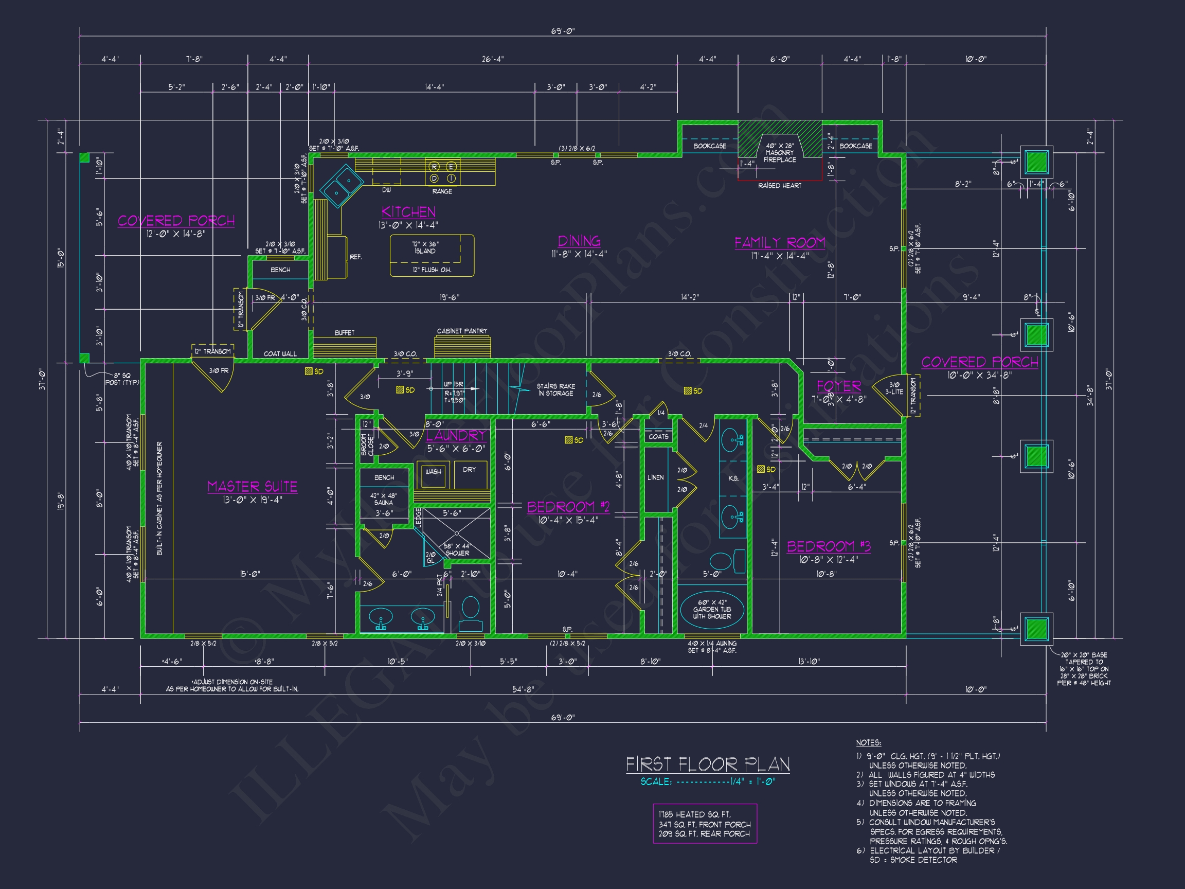 Charming 1.5-Story Craftsman House Plan with 2 Bedrooms & CAD Files