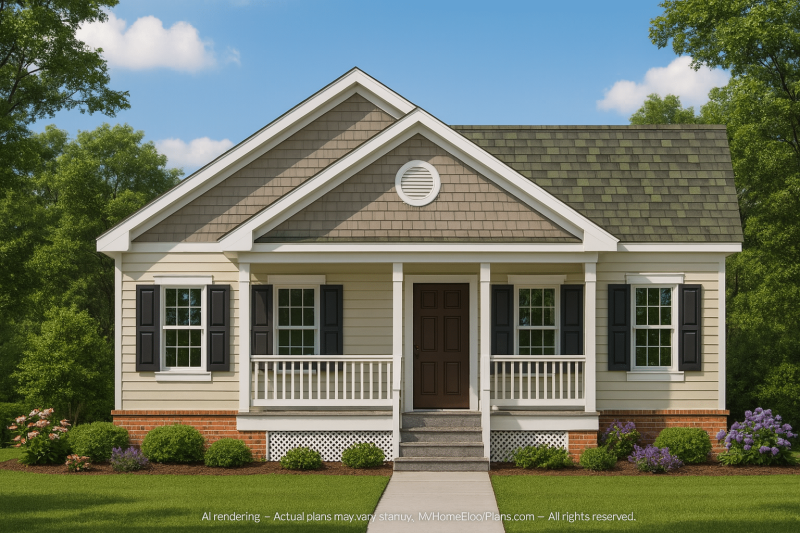 Charming 4-Bedroom Craftsman House Plan with Cozy Layout